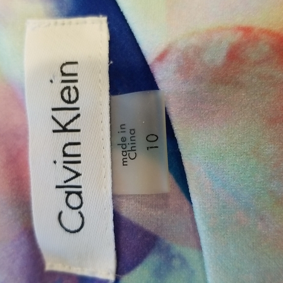 Calvin Klein bodycon floral dress size 10 - Picture 5 of 6